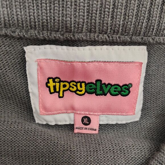 New! TIPSY ELVES Sequin Snowflake Sweater Dress XL Women's Long Sleeve Winter - Picture 6 of 7